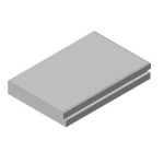 Šamotová deska spodní, pravá KV DYNAMIC 2G 66. 50. 01 (B)